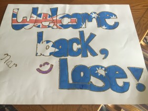 the AWESOME poster Hannah made to greet me at the Airport! :D