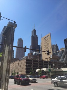 Sears Tower in the background.