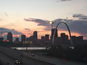 Gorgeous view of St Louis at Sunset!