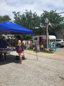 Just happened to find a little market on our walk.