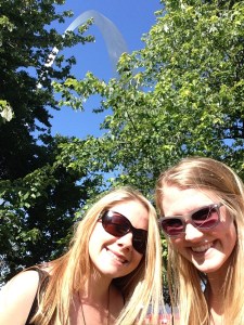 Trying our best to get the St Louis Arch in the background! :D