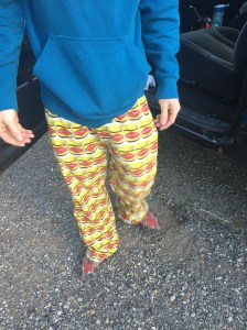 Toms hilarious PJ pants! LOL